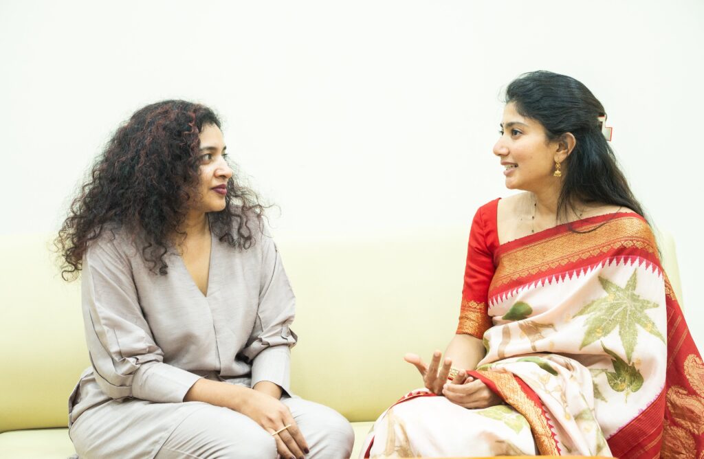 Indhu Rebecca Varghese with Sai Pallavi