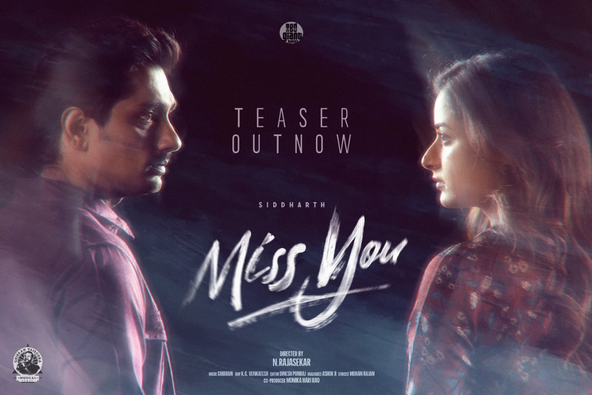 Siddharth returns in 'Miss You' as a Rom